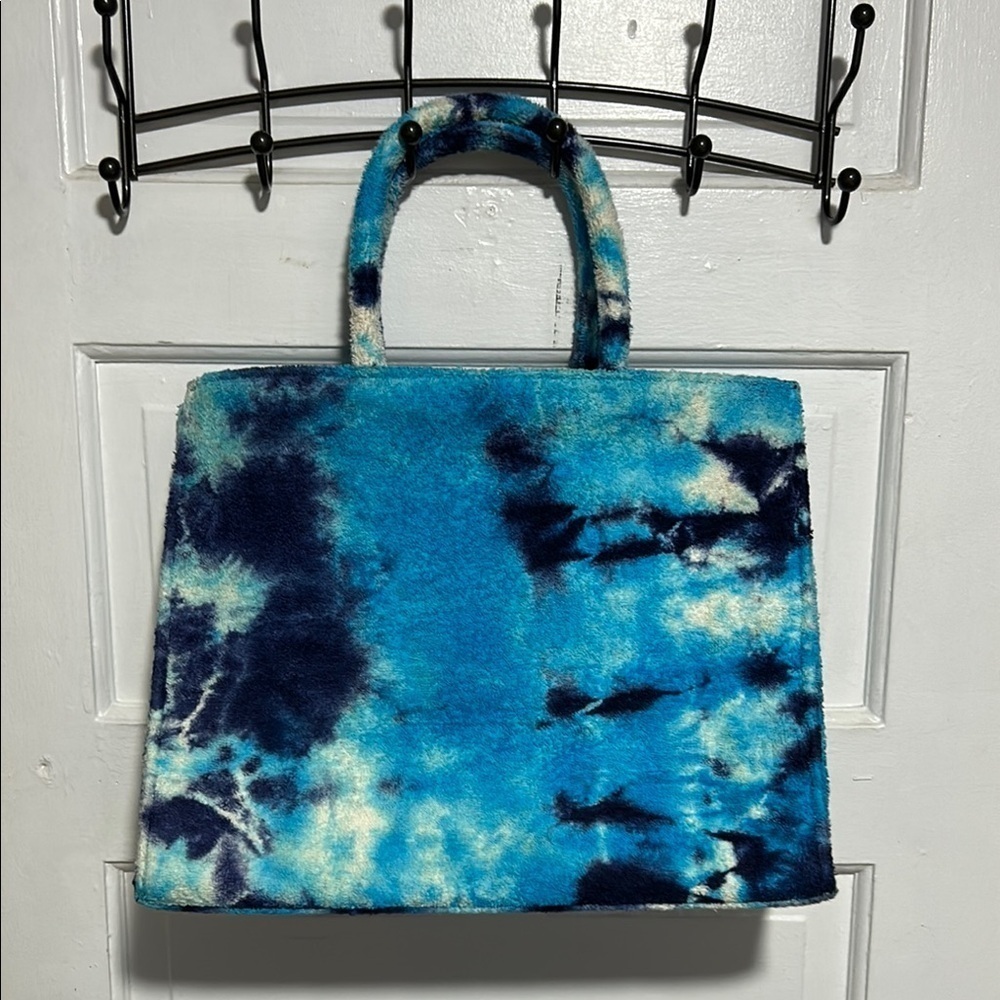 Blue and White Artistic Tote Bag